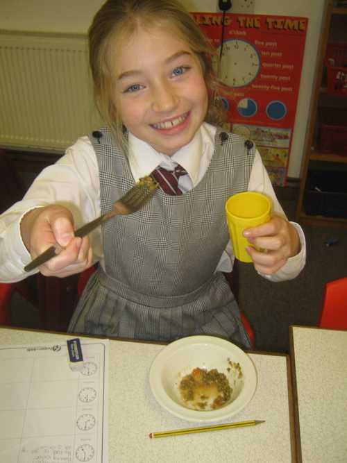 Trying some Green Gram Stew & Kenyan Tea