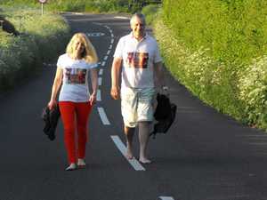 Early on in the walk