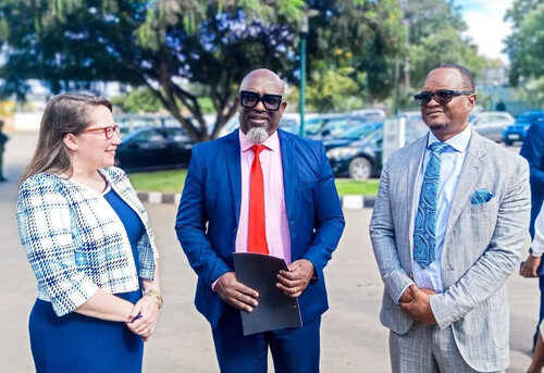 Rachel Davidson, Kids Alive International COO, Bestone Banda, Director of Kids Alive Zambia, & Gilbert Phiri, Zambia Director of Public Prosecutions